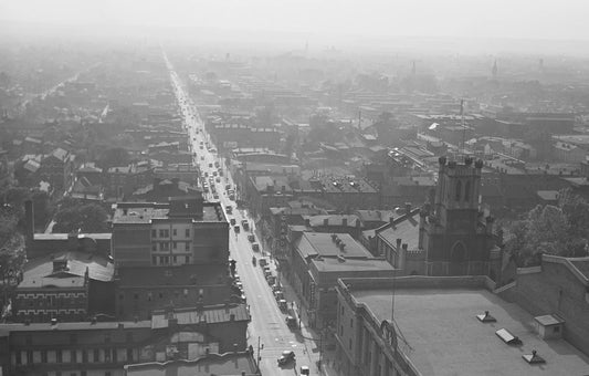 1940 City Street Louisville Kentucky Old Retro Vintage Photo Picture