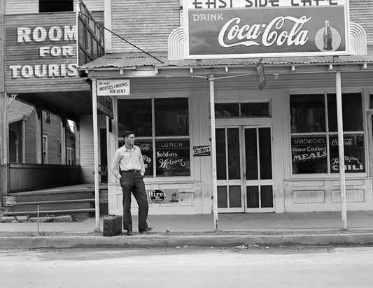 1940 East Side Cafe Alexandria Louisiana Vintage Old Photo Reprint