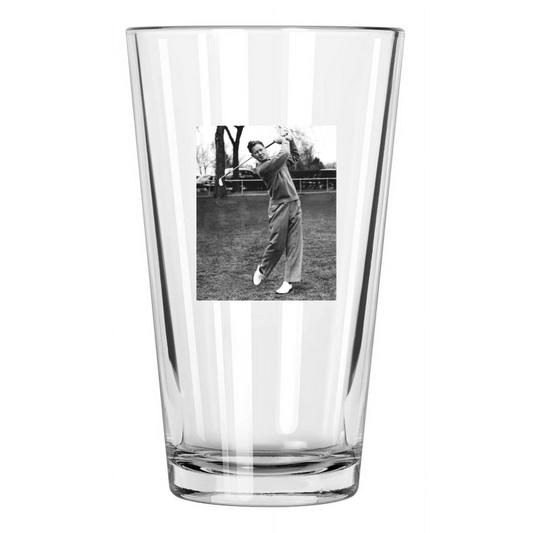 1940 Famous Golfer Byron Nelson Photo Pga Championship Pint Beer Drinking Glass