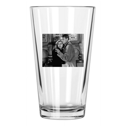 1940 Film Rebecca Laurence Olivier And Joan Fontaine Pint Beer Drinking Glass