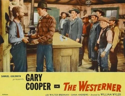 1940 Gary Cooper In The Westerner Lobby Card Reproduction Picture Keychain