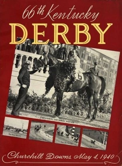 1940 Kentucky Derby Magnet Horse Racing Picture