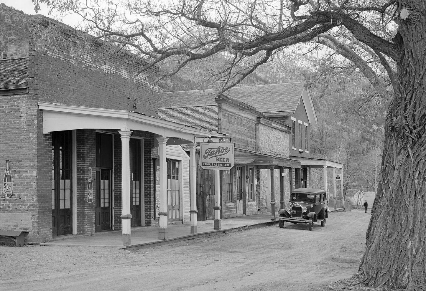 1940 Main Street Store Genoa Nevada Vintage Retro Old Keychain Reprint
