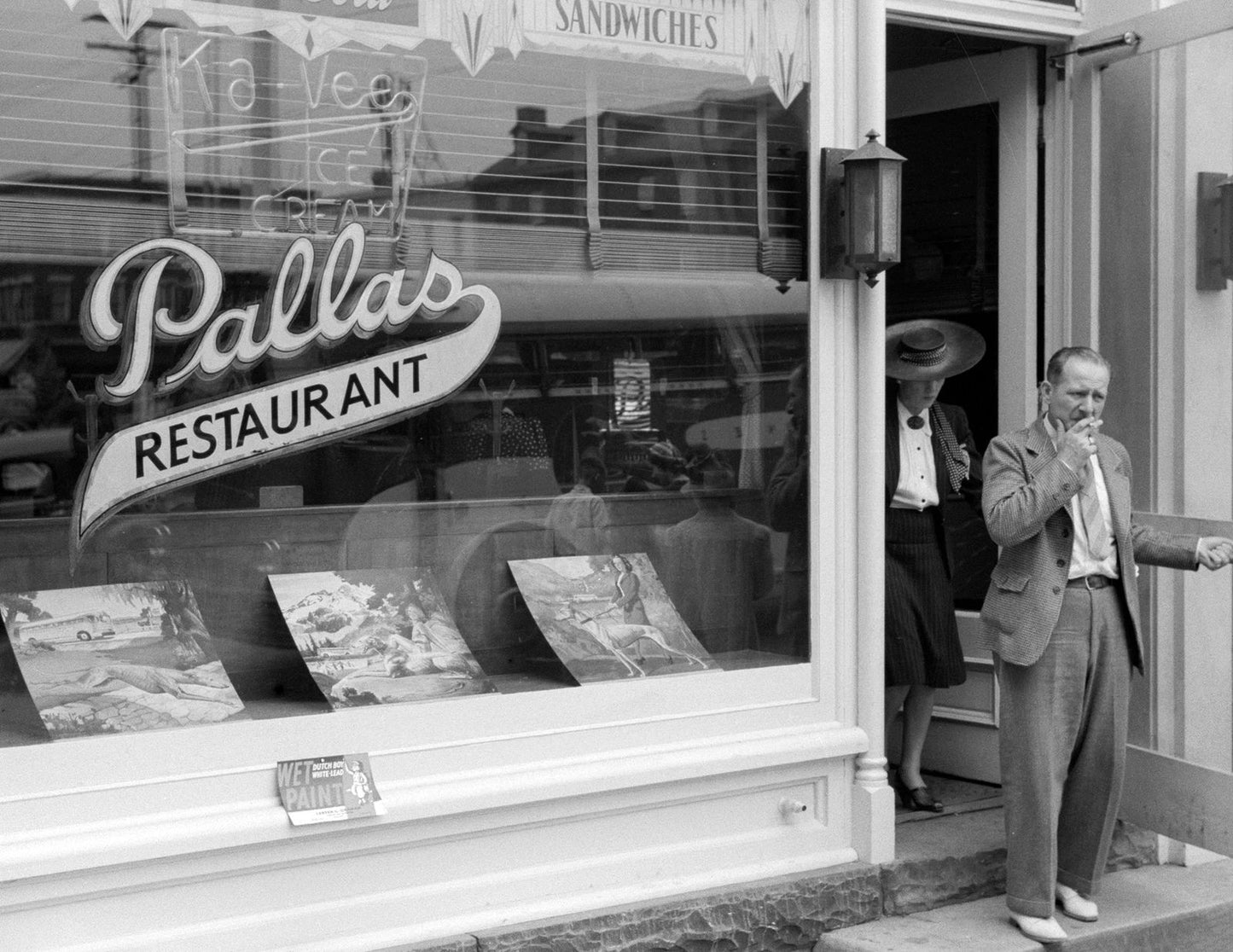 1940 Pallas Restaurant Lewistown Pa Old Retro Vintage Keychain Reprint