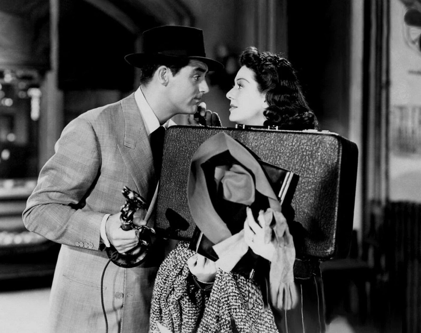 1940 Rosalind Russell & Cary Grant In His Girl Friday Retro Magnet Magnet