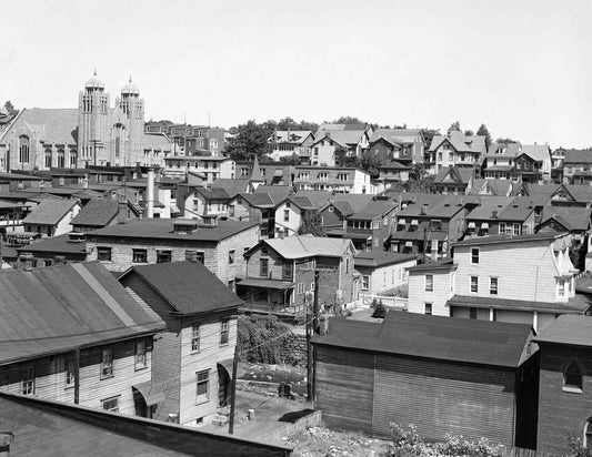 1940 Residential Area Tamaqua Pennsylvania Old Vintage Magnet Reprint