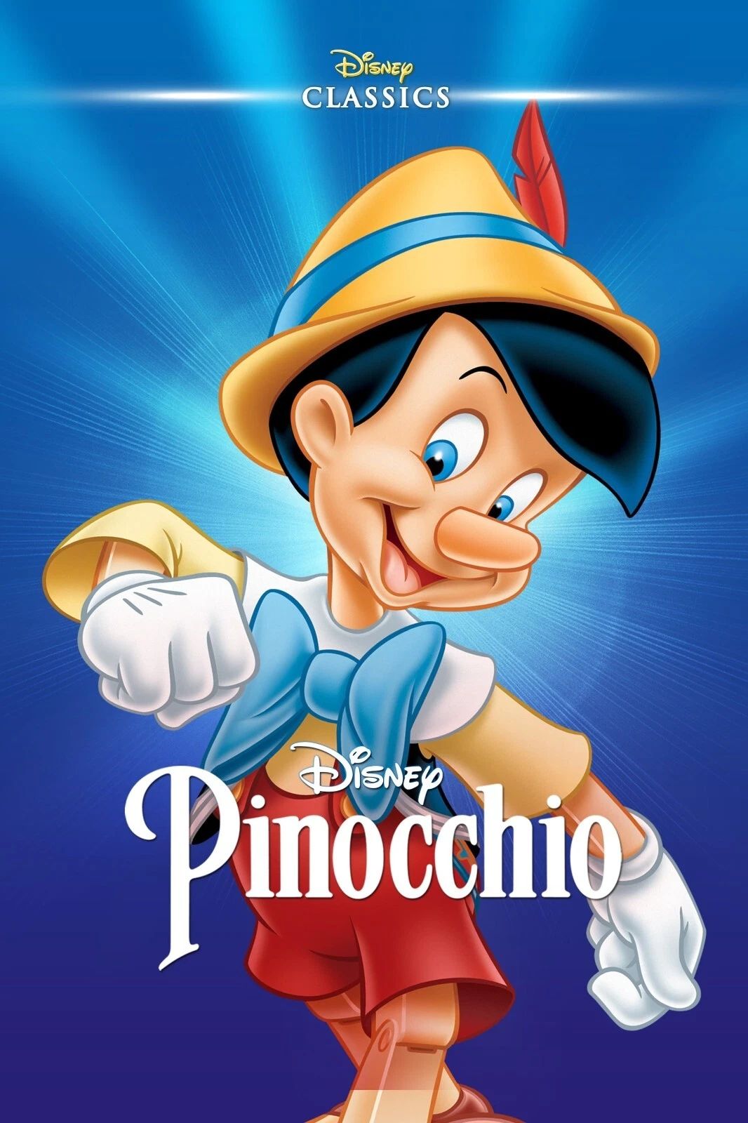 1940 Walt Disneys Pinocchio Movie Keychain Jiminy Cricket Geppetto