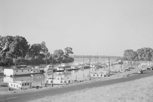1940 Yacht Basin Louisville Kentucky Old Retro Vintage 300 Piece Jigsaw Puzzle