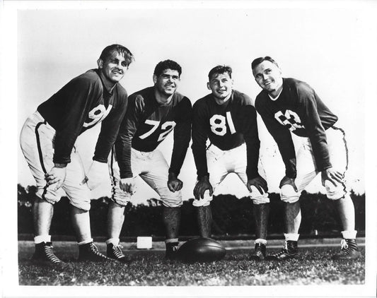 1940'S San Francisco 49Ers Backfield Photo Football Picture Nfl Len Eahment