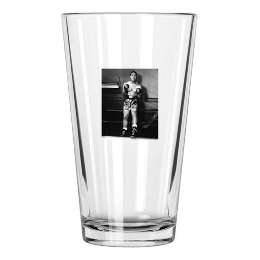 1940S American Boxer Joe Louis Photo Vintage Boxing Pint Beer Drinking Glass