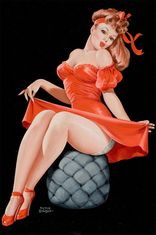 1940S Classic American Pinup Pin Cushion Vintage Jigsaw Puzzle