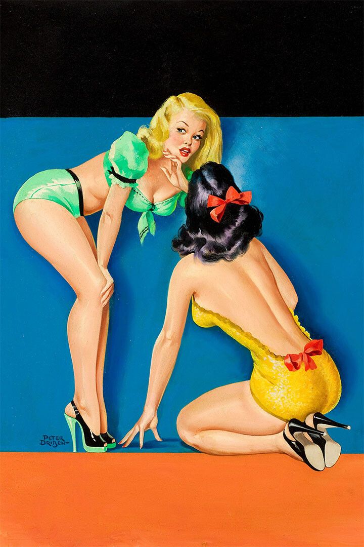 1940S Classic American Pinup The Secret Cute Girls Jigsaw Puzzle