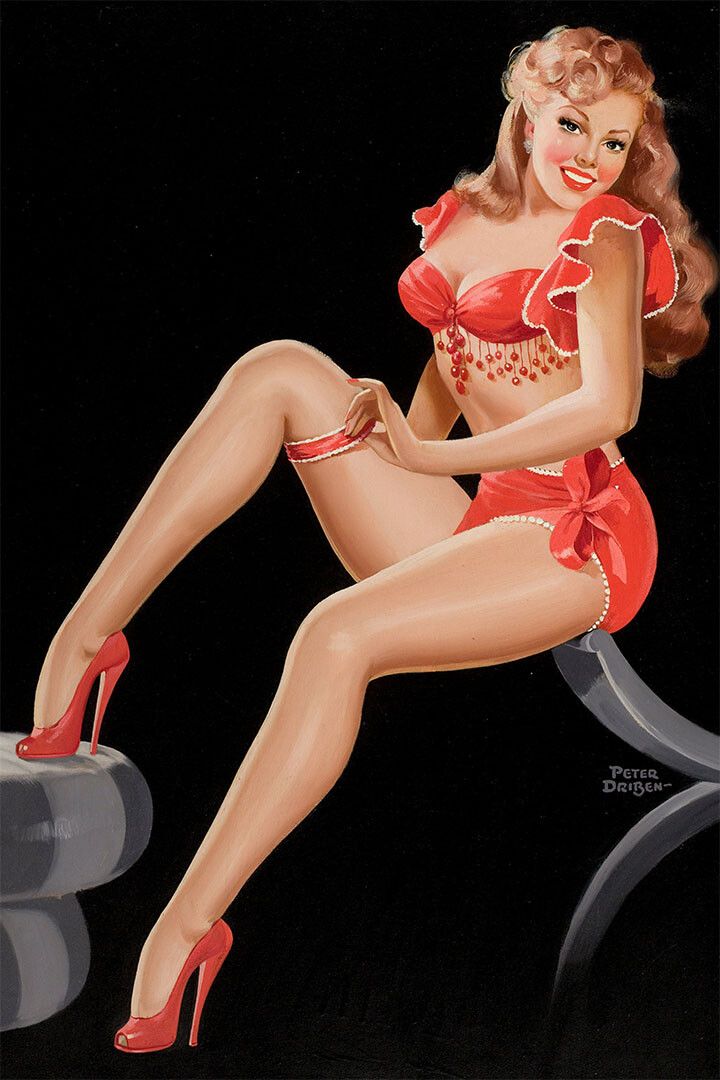 1940S Driben Classic American Pinup Design Getting Ready Jigsaw Puzzle