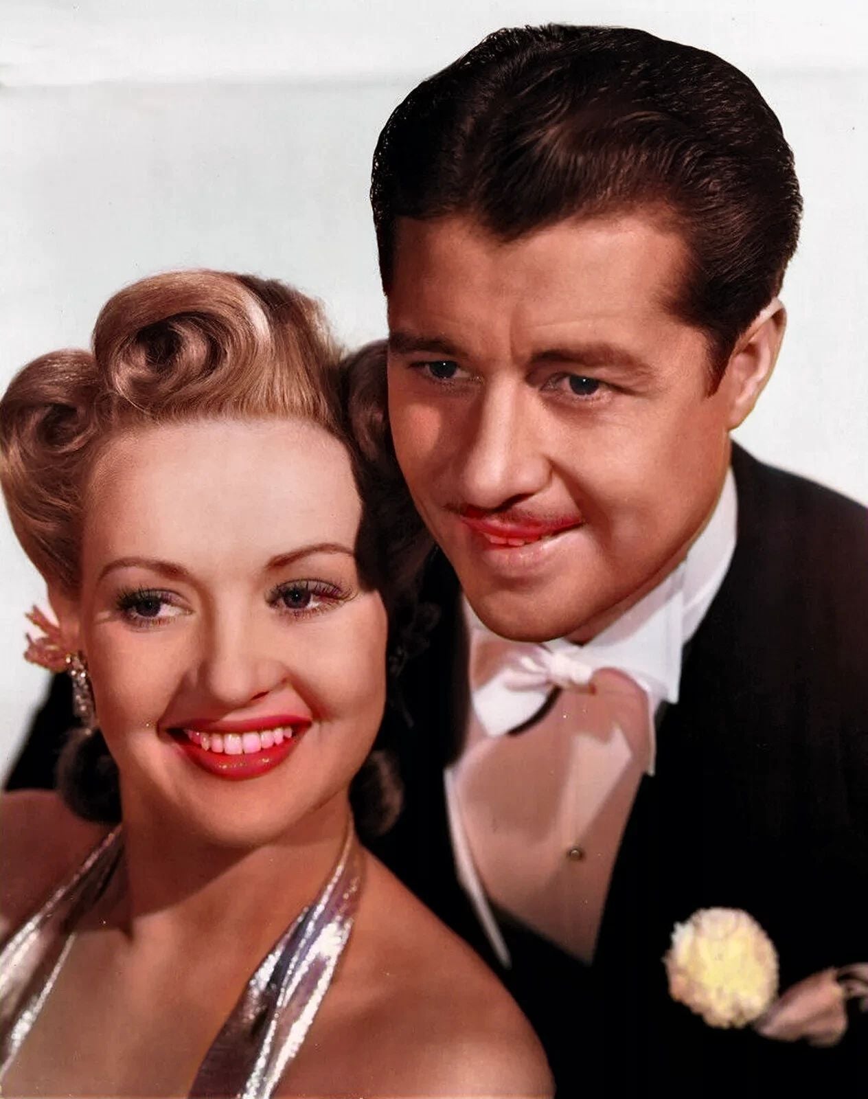 1941 Betty Grable & Don Ameche In Moon Over Miami Colorized Picture Magnet