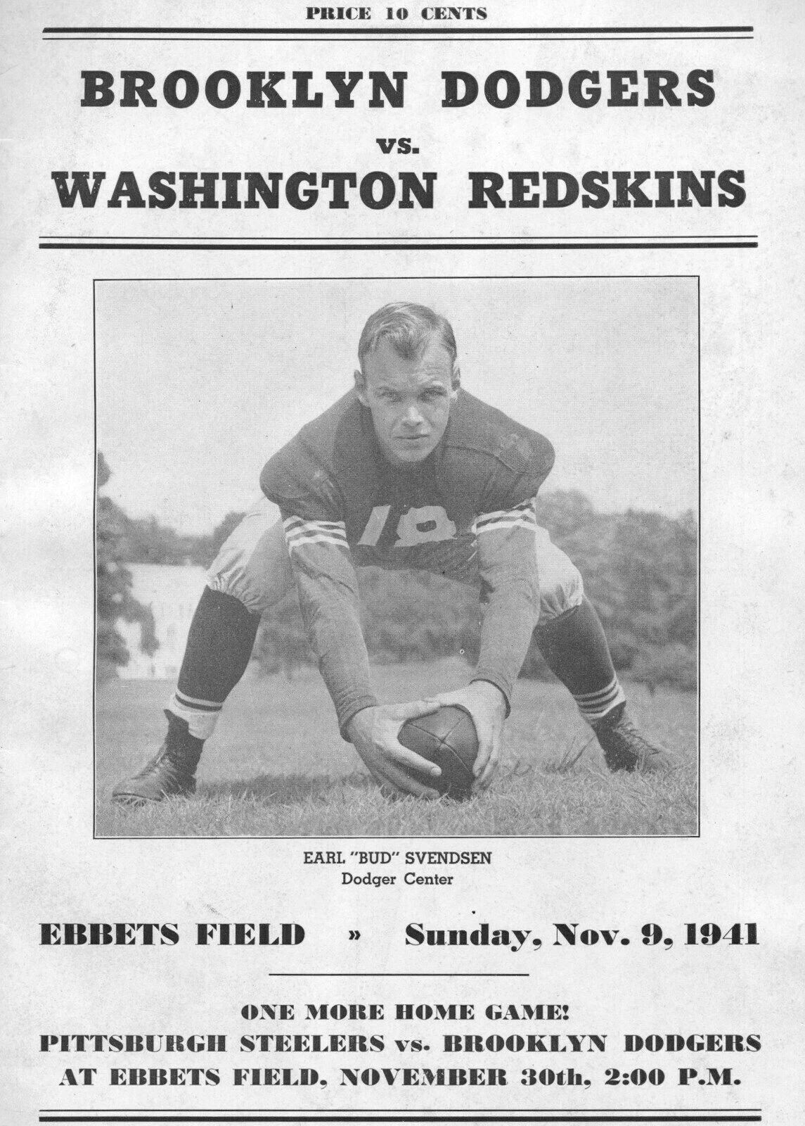 1941 Brooklyn Dodgers Vs Washington Redskins Team Magnet Baseball Picture