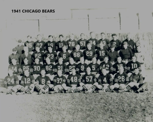 1941 Chicago Bears Team Photo Football Nfl Picture