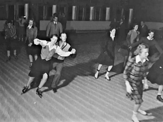 1941 Chevy Chase Ice Palace Washington Dc Vintage Historic Picture Keychain
