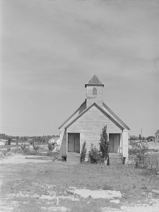 1941 Church In Centralhatchie Heard County Georgia Old Retro Keychain