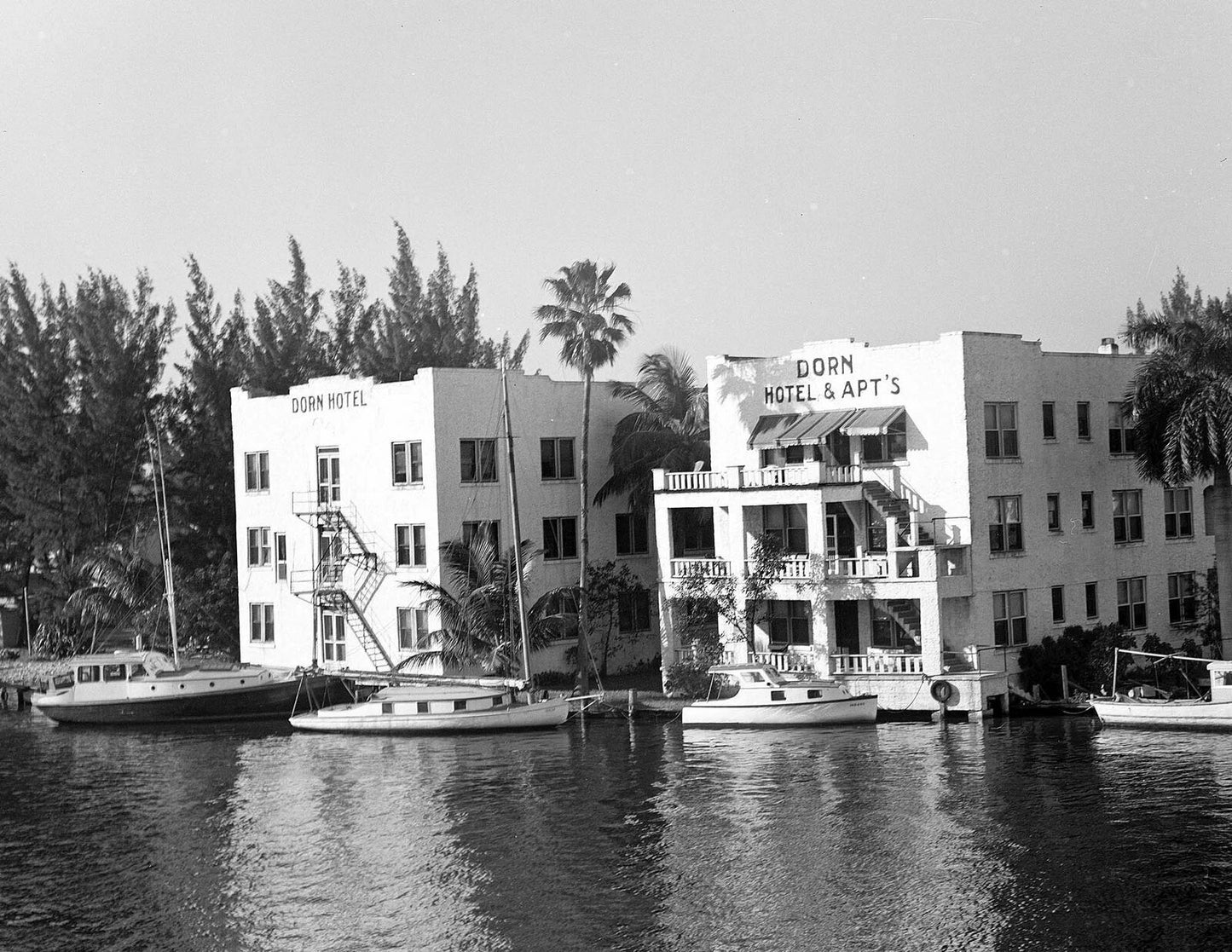 1941 Dorn Hotel Miami River Miami Florida Old Vintage Keychain Reprint