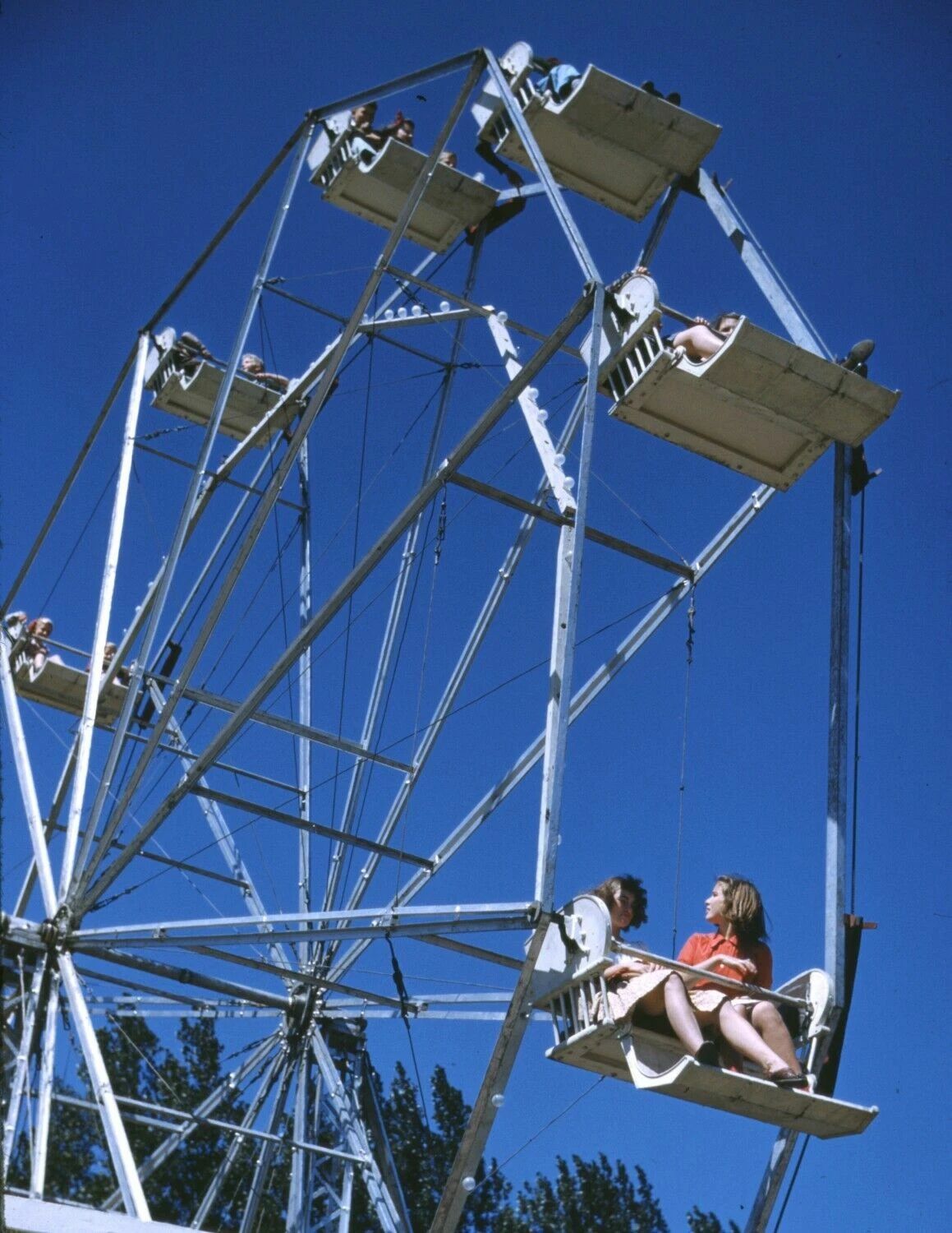 1941 Ferris Wheel Vermont State Fair Old Retro Vintage Photo8.5 X 11 Reprint