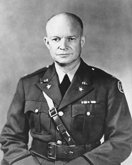 1941 Former Us General Dwight D Eisenhower Glossy Photo Political Print