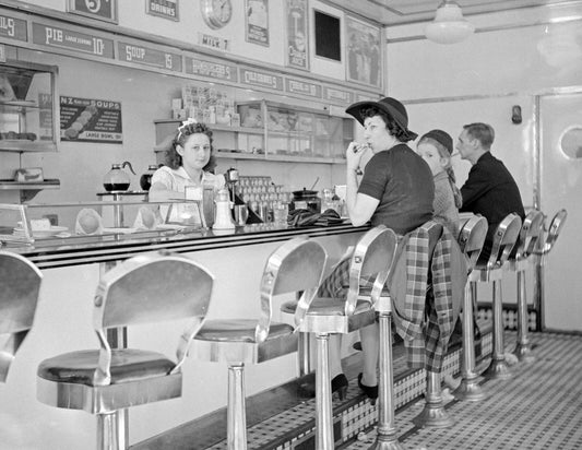 1941 Interior Of White Tower Amsterdam Ny Old Photo Reprint