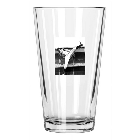 1941 Kansas City Monarchs Satchel Paige Negro League Pint Beer Drinking Glass