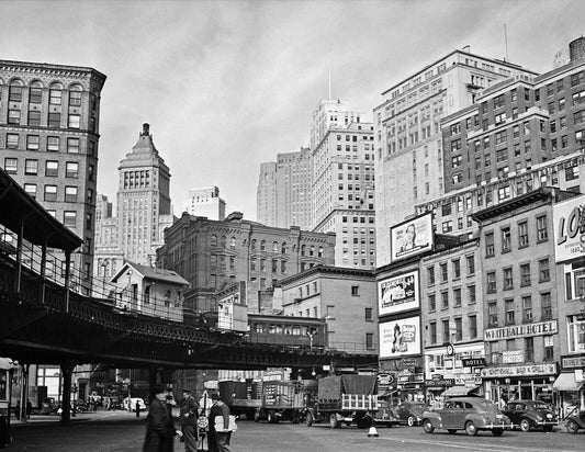 1941 Lower Manhattan New York City Ny Vintage Old Magnet Reprint