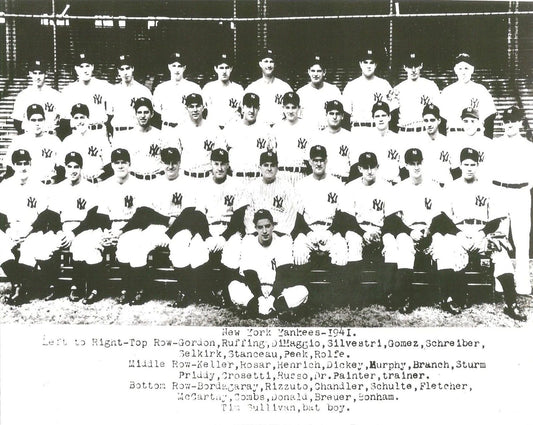 1941 New York Yankees Team Keychain Baseball Mlb Picture Ny