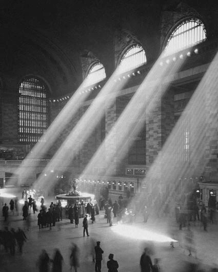 1941 New York City Grand Central Station Glossy Magnet Railroad Print 1
