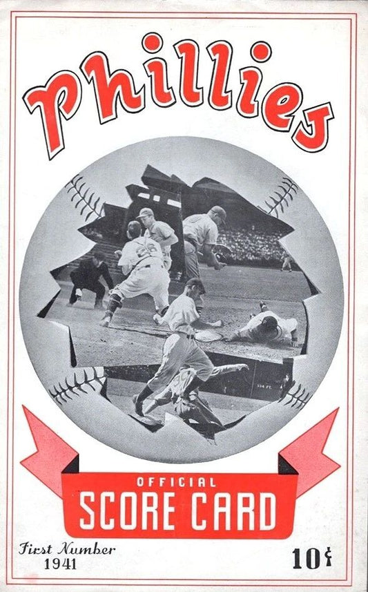 1941 Philadelphia Phillies Keychain Baseball Picture Mlb Wide Border