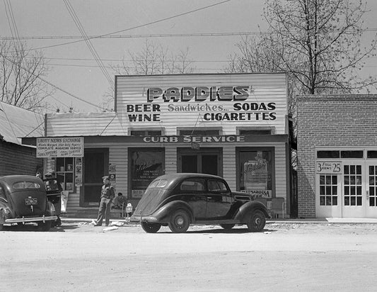 1941 Paddie'S Sandwich Shop Hinesville Georgia Picture Magnet Reprint