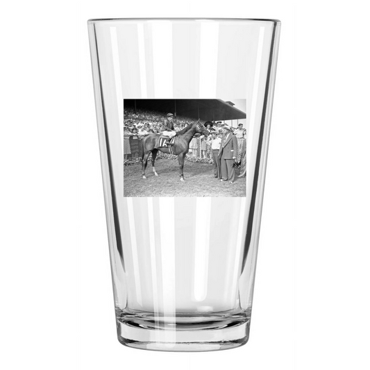 1941 Triple Crown Champion Whirlaway American Derby Pint Beer Drinking Glass