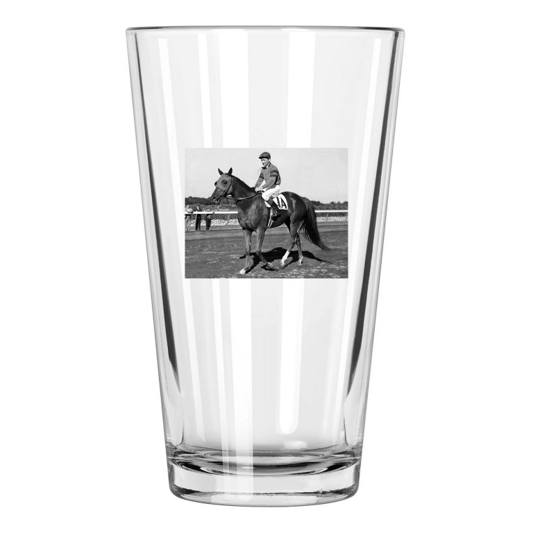 1941 Triple Crown Champion Whirlaway Thoroughbred 2 Pint Beer Drinking Glass