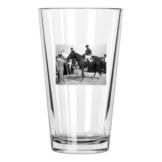 1941 Triple Crown Champion Whirlaway Thoroughbred 3 Pint Beer Drinking Glass