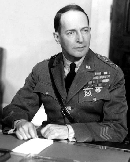 1941 World War Ii Douglas Macarthur Glossy Photo Us Army Military Print