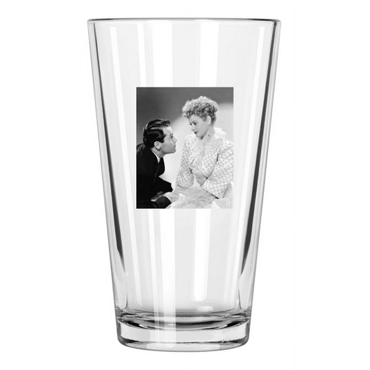 1942 Actors Henry Fonda And Lucille Ball The Big Street Pint Beer Drinking Glass