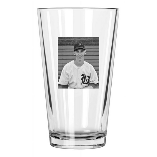1942 Boston Braves Warren Spahn Baseball Rookie Rc 1 Pint Beer Drinking Glass