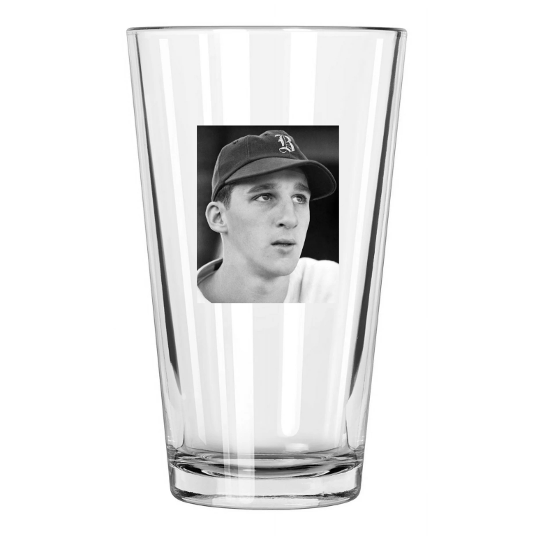 1942 Boston Braves Warren Spahn Baseball Rookie Rc 2 Pint Beer Drinking Glass
