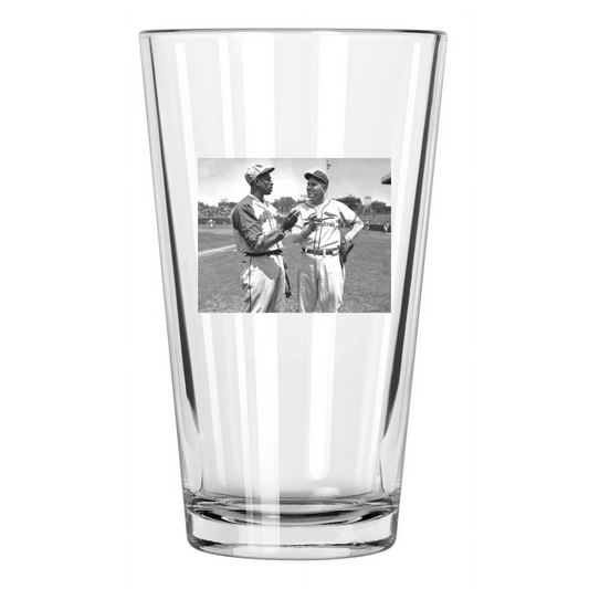 1942 Cardinals Dizzy Dean And Kc Satchel Paige Alumni All Star Game Pint Glass
