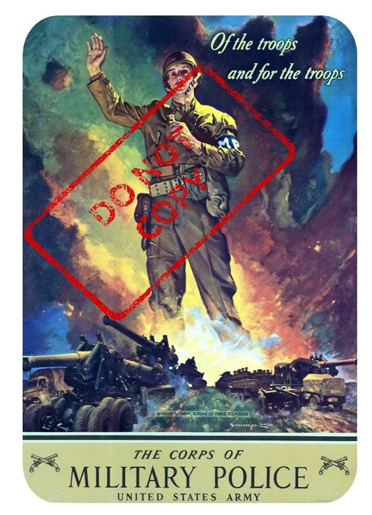 1942 Corps Military Police Army Vintage Us History Retro 300 Piece Jigsaw Puzzle