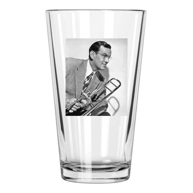 1942 Jazz Bandleader Glenn Miller Big Band Music 2 Pint Beer Drinking Glass