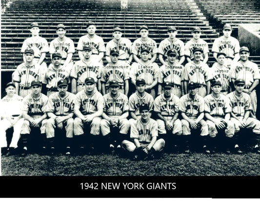 1942 New York Giants Team Keychain Baseball Picture Ny Mlb