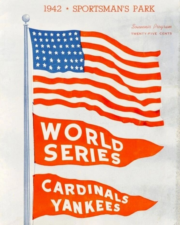 1942 New York Yankees Vs St Louis Cardinals Photo Baseball Picture Ny Mlb