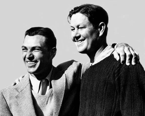 1942 Pga Masters Ben Hogan And Byron Nelson Glossy Photo PGA Print Poster