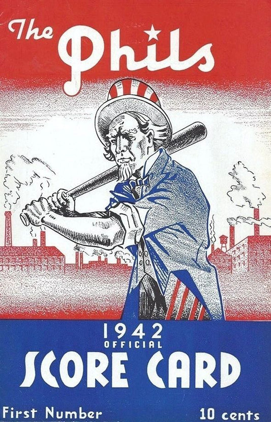 1942 Philadelphia Phillies Magnet Baseball Picture Mlb Wide Border