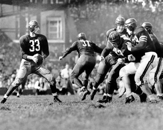 1942 Washington Redskins Sammy Baugh Glossy Magnet Griffith Stadium Magnet
