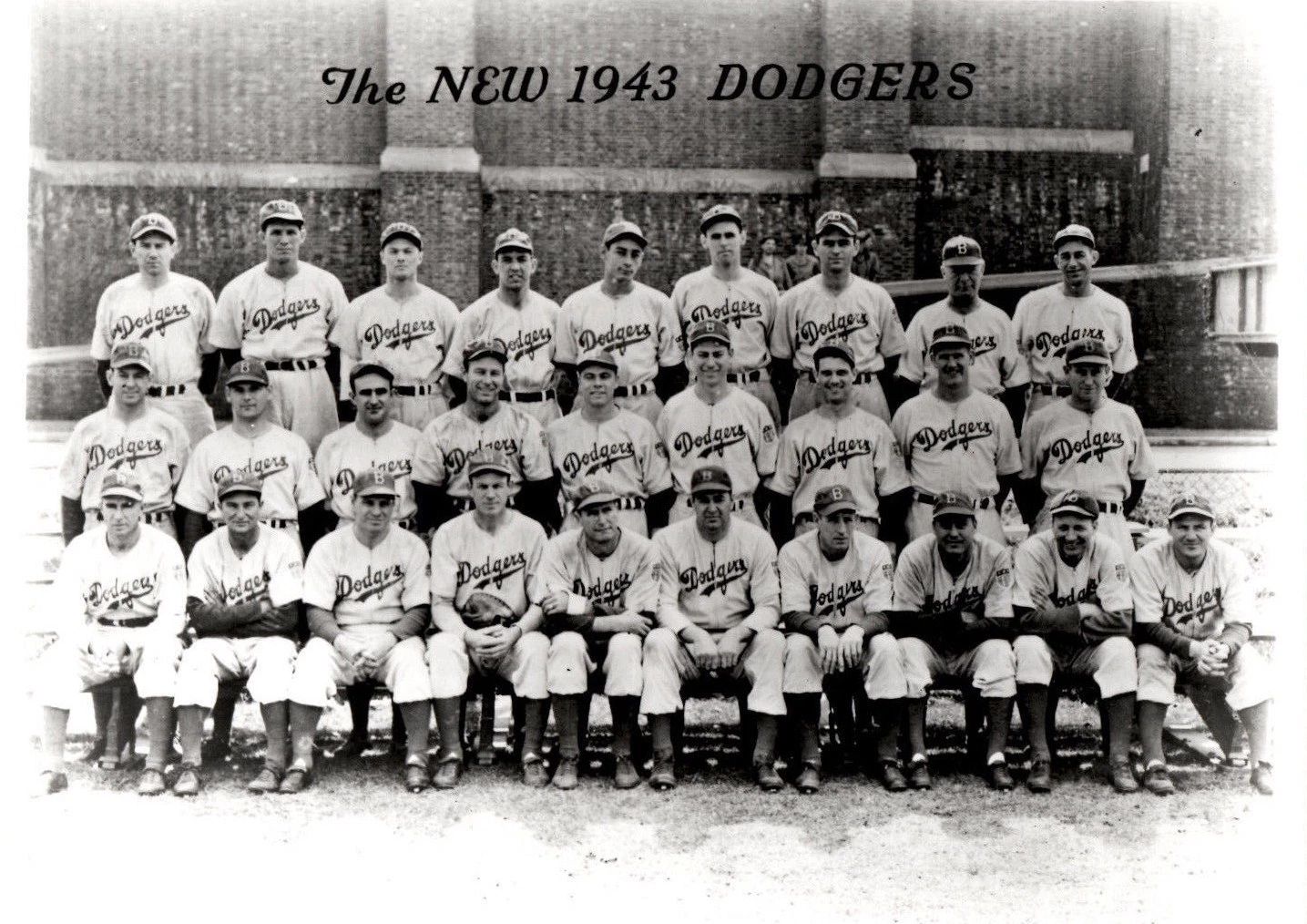1943 Brooklyn Dodgers Keychain Mlb Baseball Picture