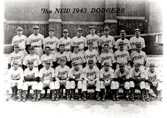 1943 Brooklyn Dodgers Keychain Mlb Baseball Picture