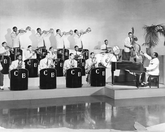 1943 Jazz Bandleader Count Basie Glossy Magnet Pianist Print Big Band Music